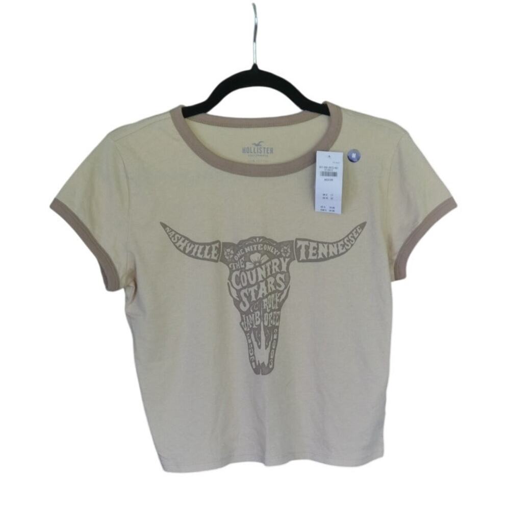 Hollister NWT Country Music Festival 100% Cotton Baby Ringer Tee